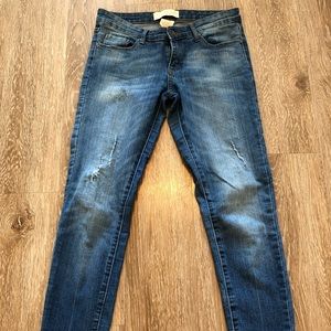 Cafe Denim Distressed Skinny Jean